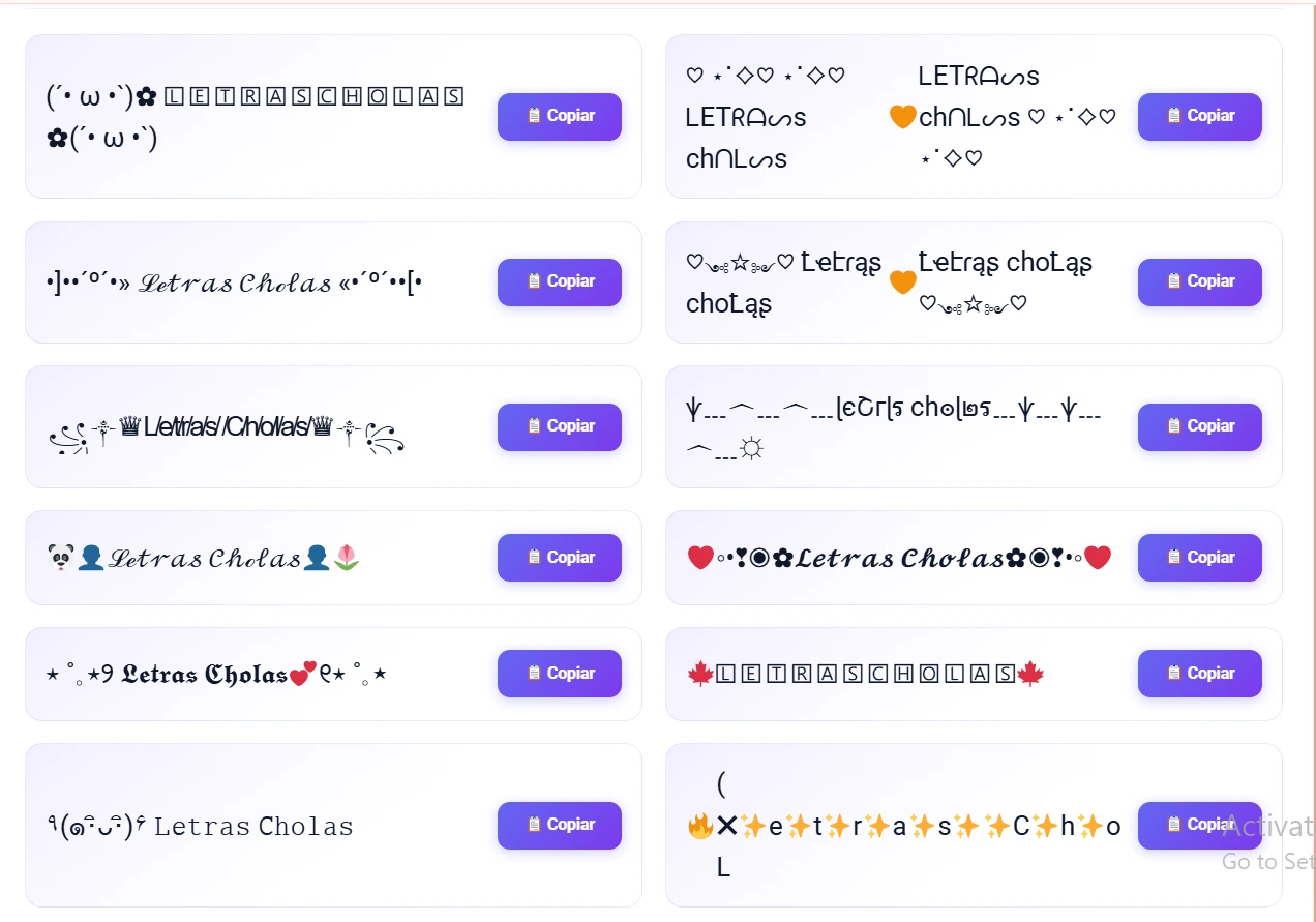 Letras Cholas para Copiar y Pegar: Generador de Estilos 1 Letras Cholas