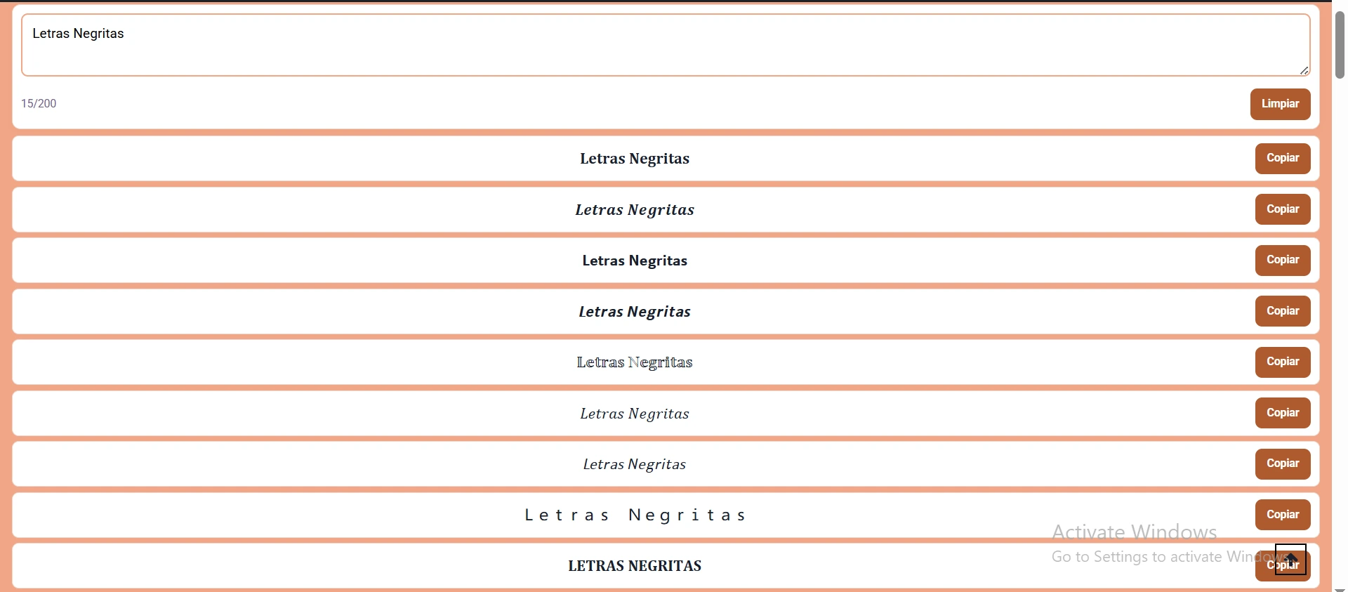 Letras Negritas: Generador para Copiar y Pegar 1 Letras negritas
