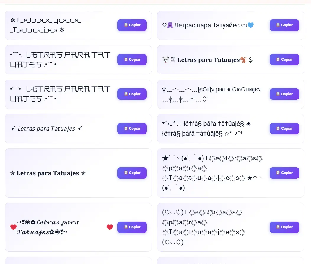  letras para tatuajes